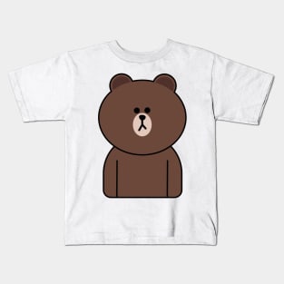LINE Friends brown bear Kids T-Shirt
